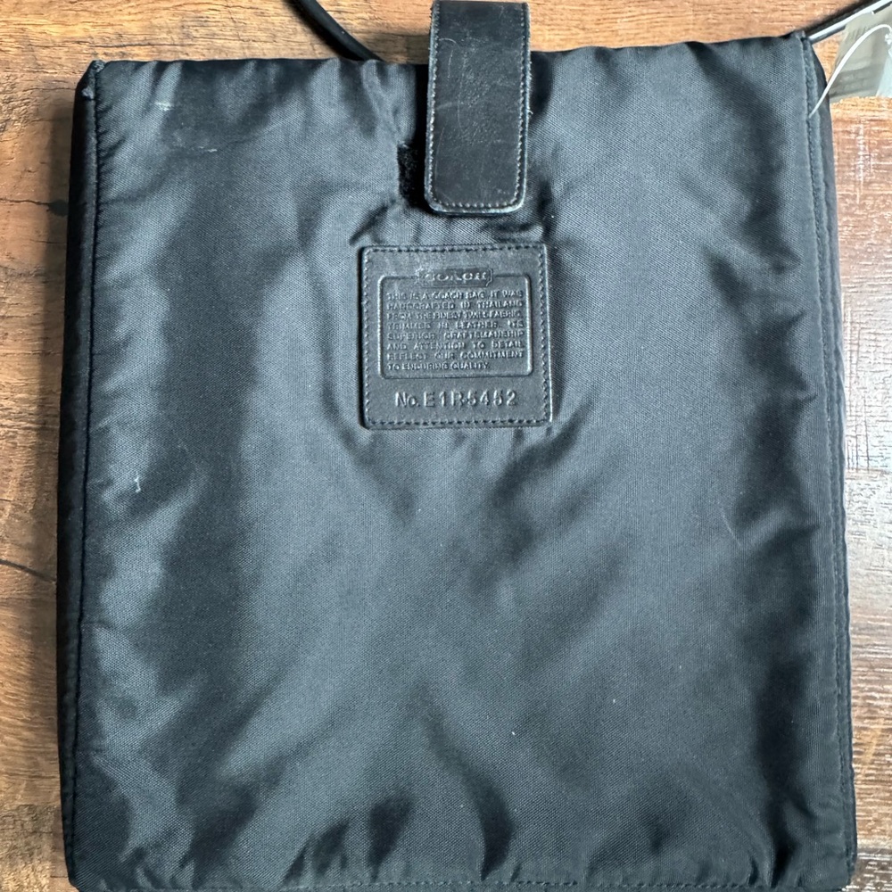 Coach Black Nylon Tablet Sleeve Crossbody